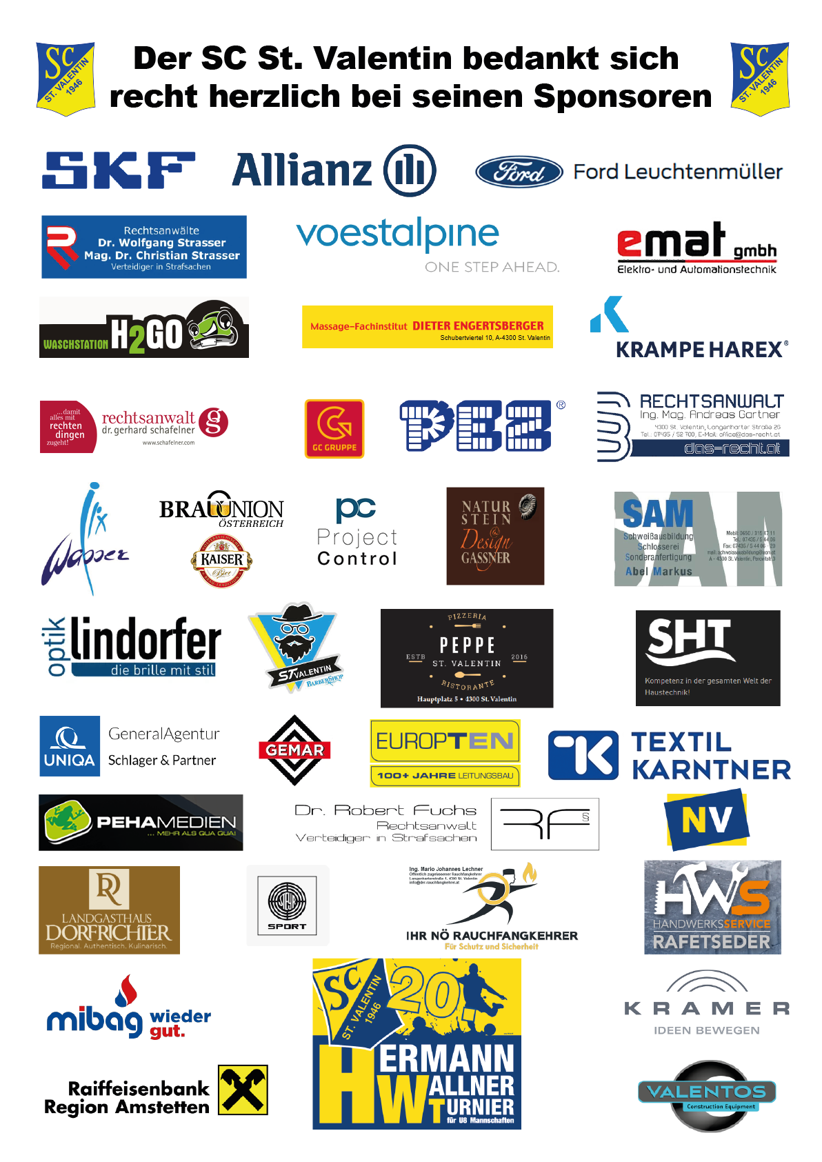 Plakat Sponsoren